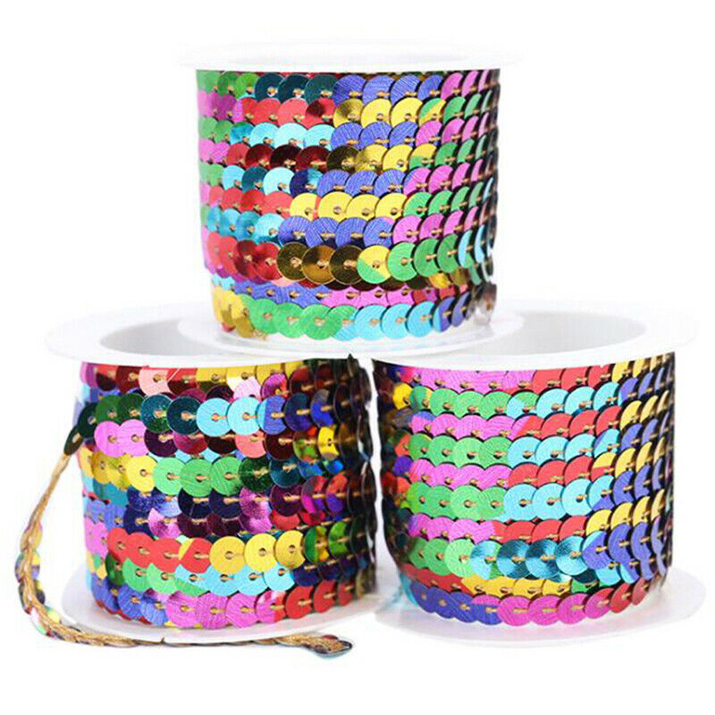 5 Meter Wave Sequins PET Beads with Garment Accessories DIY Show Sequins Rib Qx