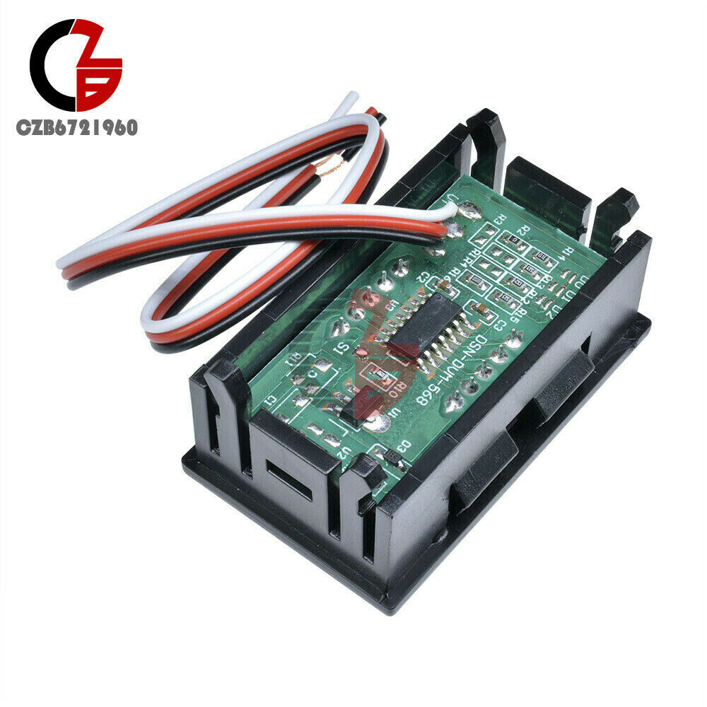 10PCS Three Wires Mini Red LED Display Panel Meter Digital Voltmeter DC 0V~99.9V