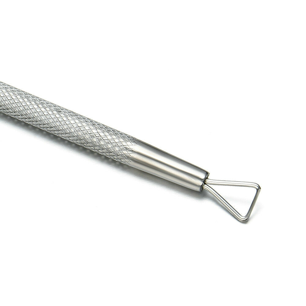 1xStainless Steel UV Gel Polish Remover Triangle Stick Rod Pusher Nail Art Tools