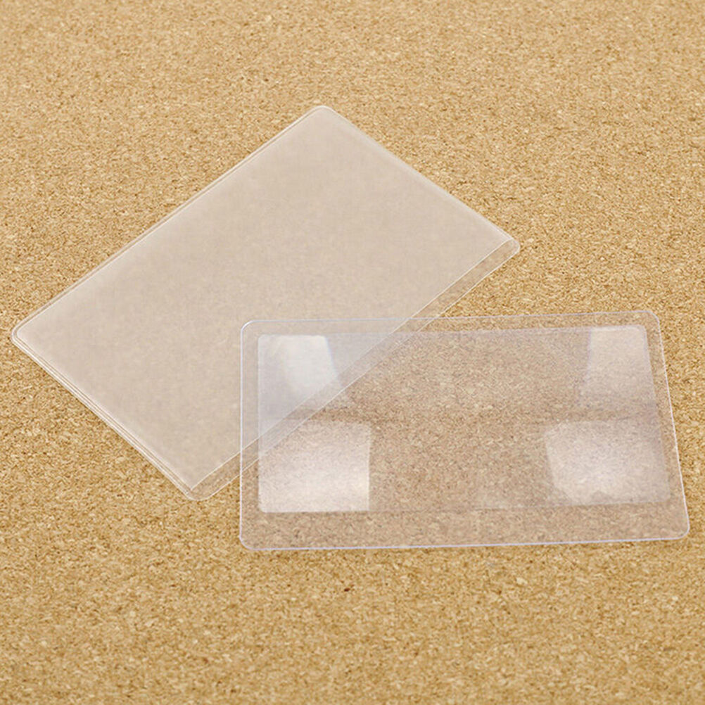 10X Plastic Credit Card 3x Magnifying Pocket Wallet Magnifying Glass Magni.l8