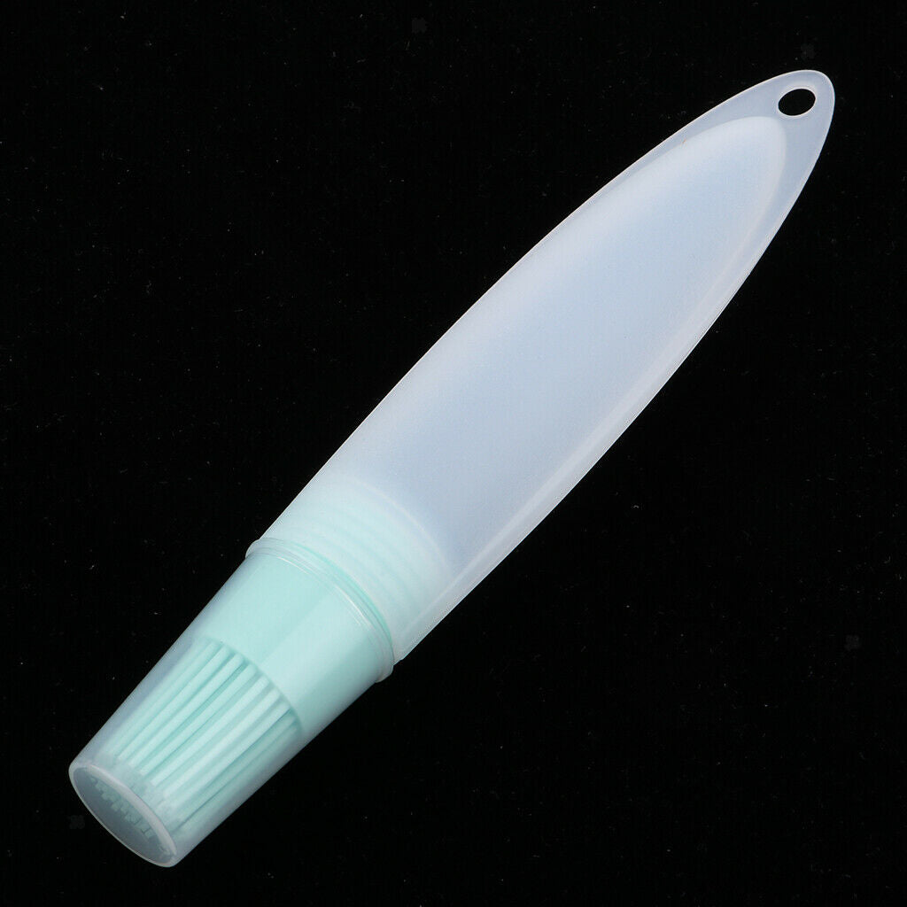 Great Bottle Basting Oil Pastry Brush, Silicone BBQ Basting Tool Light Green