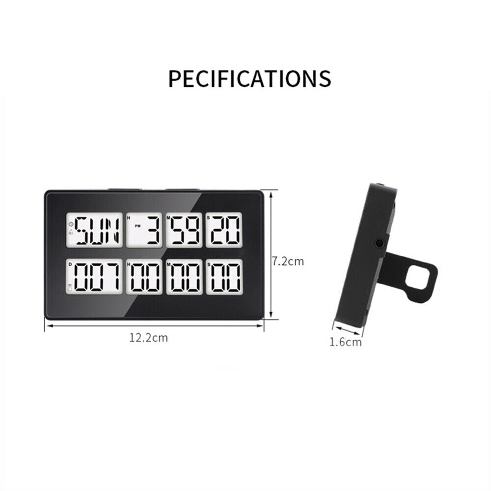 Digital Countdown Timer Display Time Alarm Clock for Exam Lab Kitchen Project