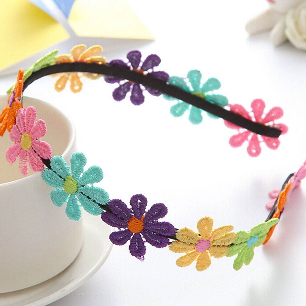 Flowers Hairbands Garland Flower Hairband For Girls Flower Crown Hair Band WBDA