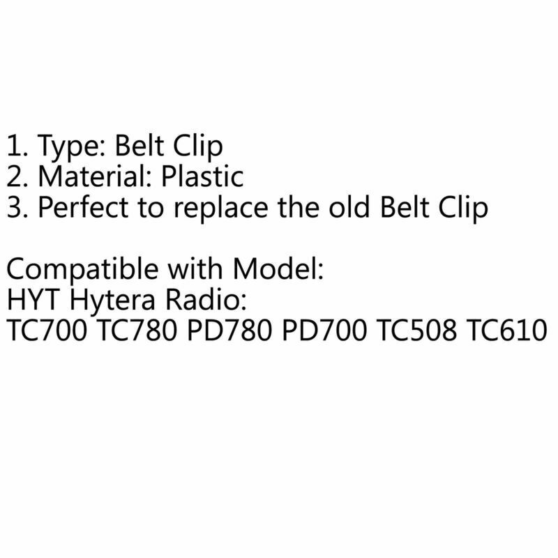 4Pcs Belt Clip Dust Cover For HYT TC700 TC780 PD780 PD700 TC508 TC610 Radio  UA