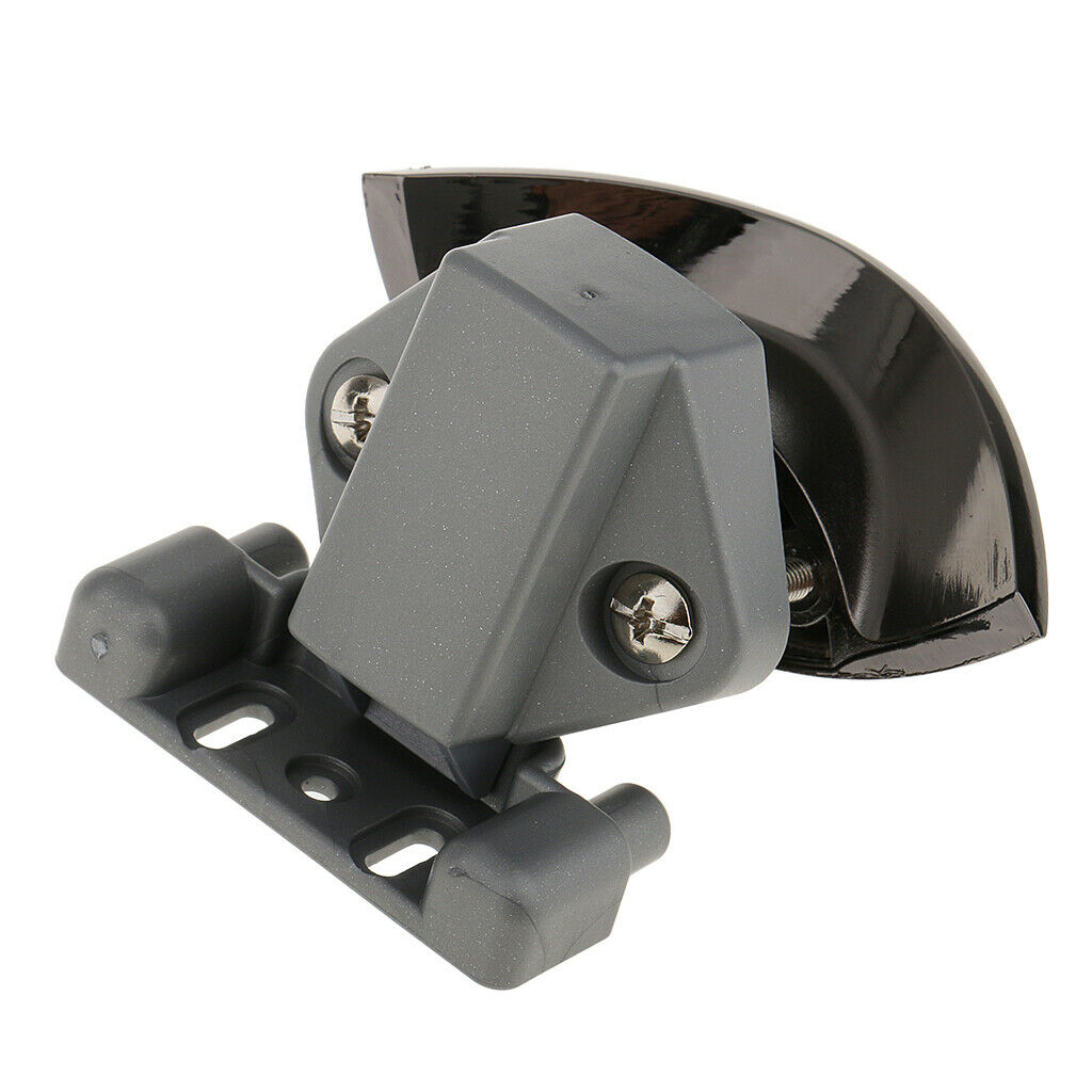 Push Catch Knob Cupboard Lock for Caravan Campervan Motorhome Cabinet Black