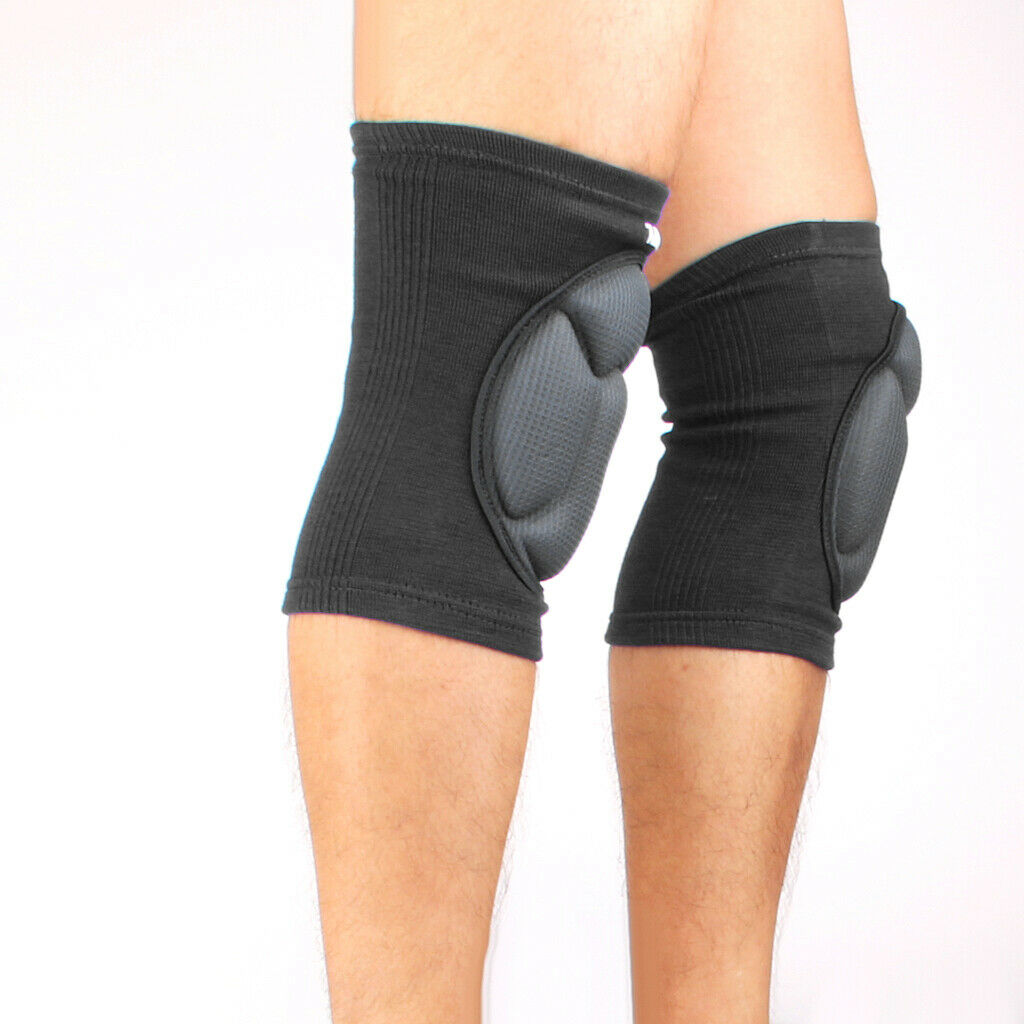 Sponge Knee Protectors Guards Anti Collision Pads for Football Hiphop Black