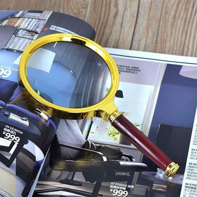 Large 90mm Handheld 15X Magnifier Magnifying Glass Loupe Reading Jewelry Aid US.