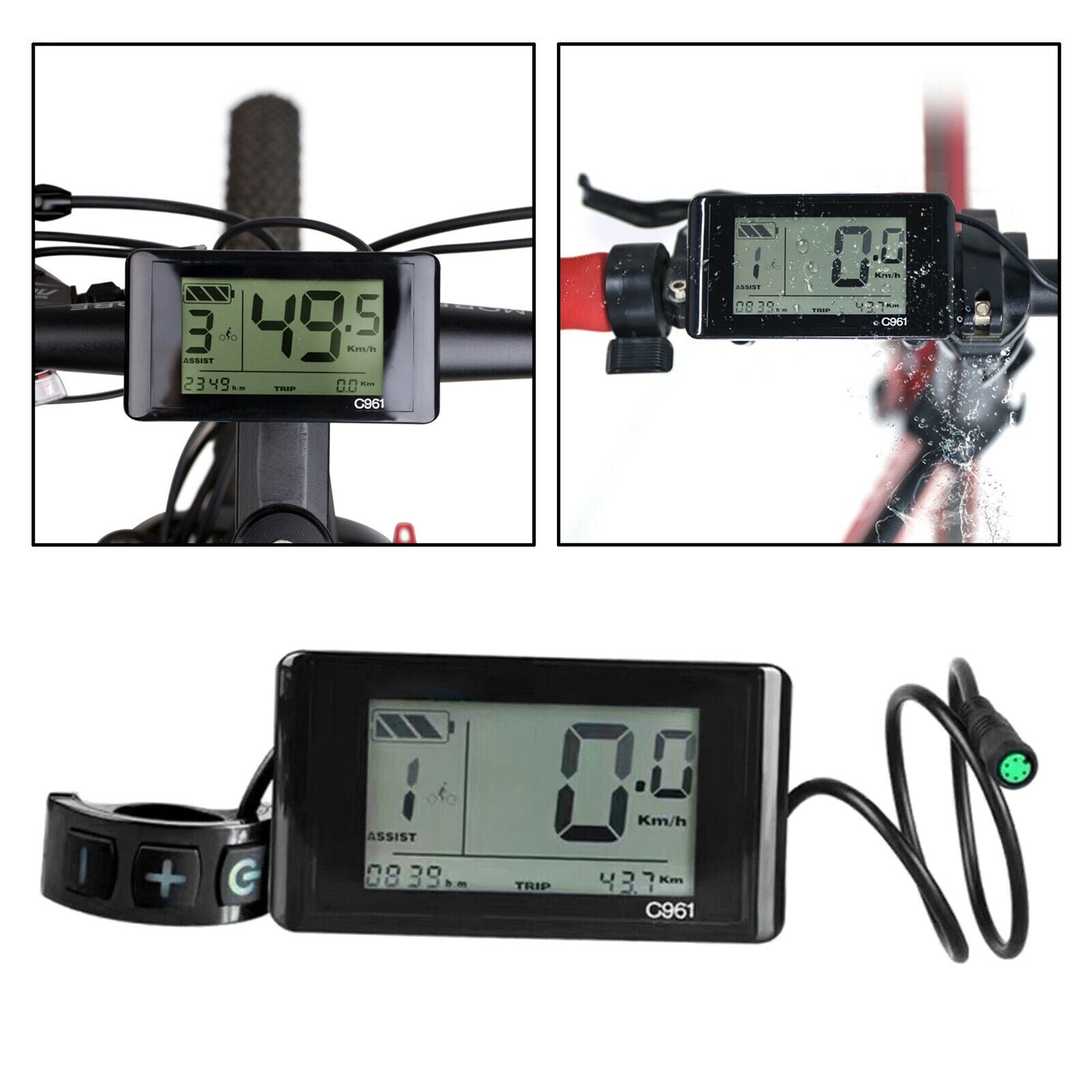 E-Bike Display Meter LCD Display Speed Control Screen Instrument