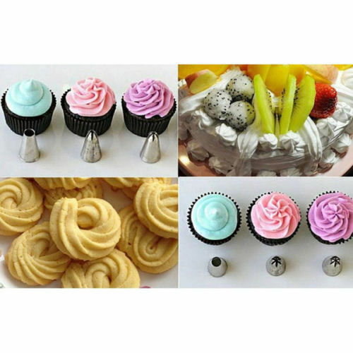 6pcs Icing Piping Nozzles Tips Tool Set For Cake Puff Decorating Sugarcraf.l8