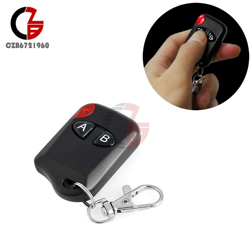 2 Button RF Wireless Remote Control Transmitter Garage Door DC12V 433MHz New