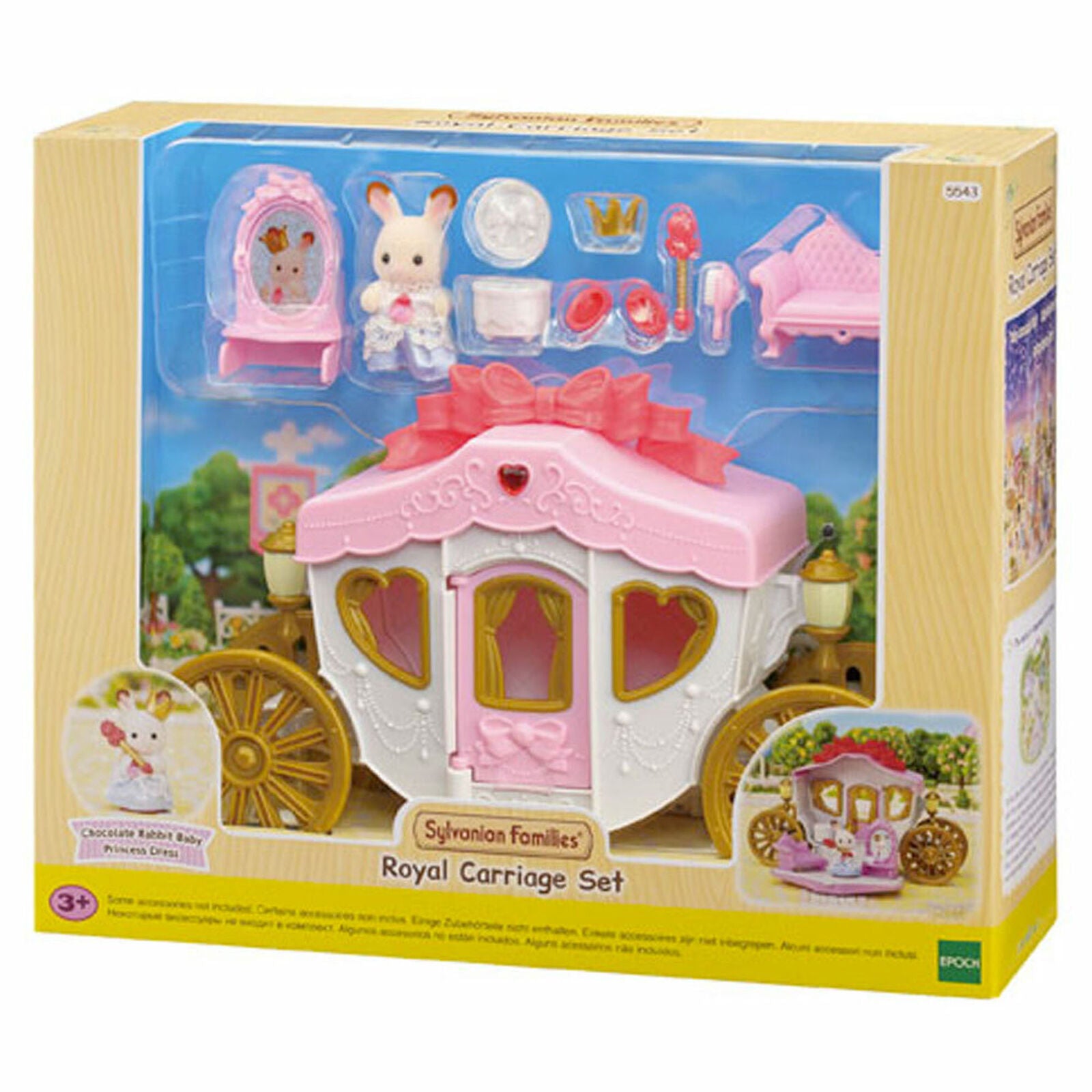 Sylvanian Families Royal Carriage Set Amusement Land Set 5543 Role Play Age 3+