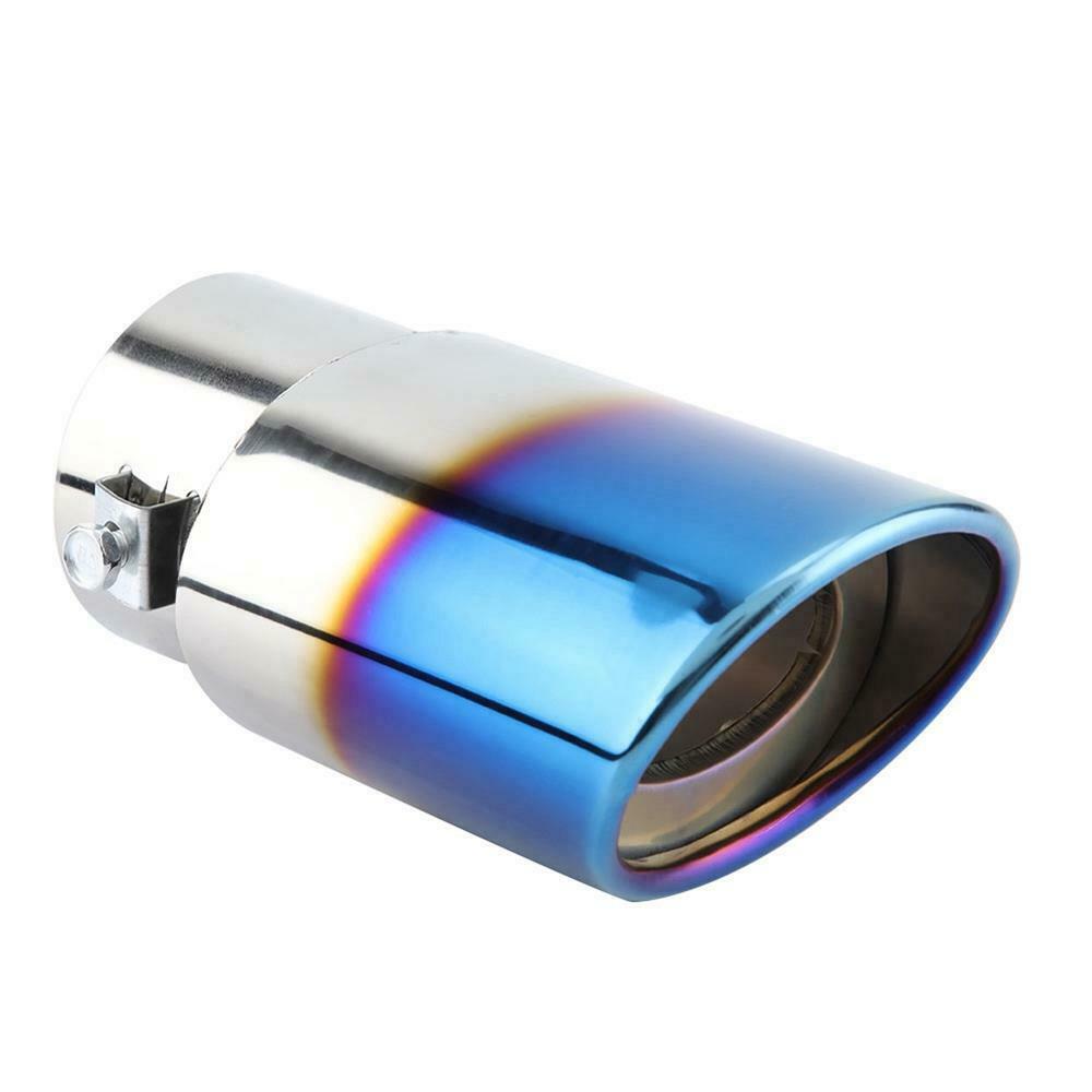 Universal Car Straight Exhaust Pipe Rear Muffler Tip Tail Throat Stainless Steel