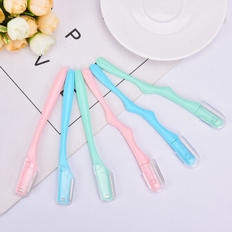 6pcs Women Eyebrow Razor Trimmer Blade Removal Tool Shaver Face Lip Hair .l8