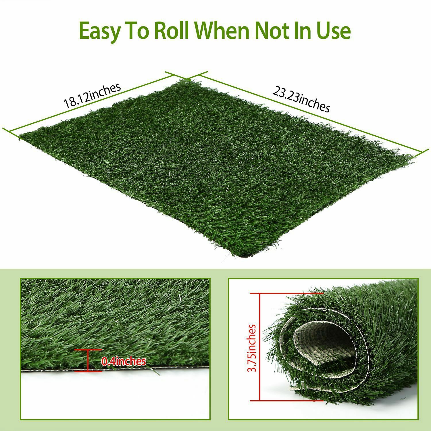 Replacement for Artificial Turf Pet Potty Toilet Training Replacement Grass Pad