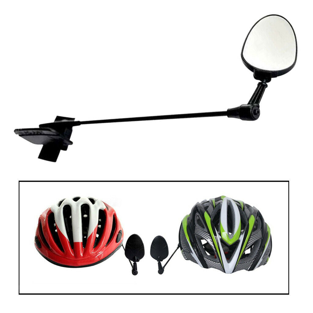 Rotatable Bike Helmet Mirror Adjustable Rearview Mirrors Riding Eyeglass