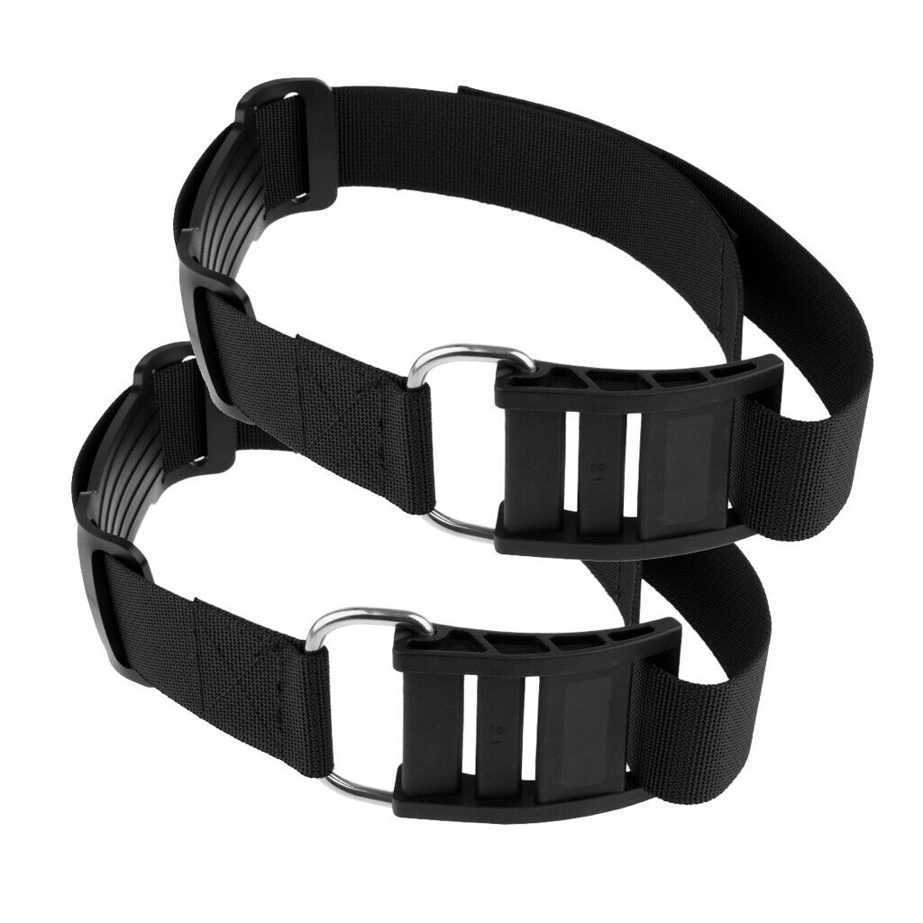 2 Count Replacement Scuba Diving Cylinder Tank Band Belt Webbing with Buckle