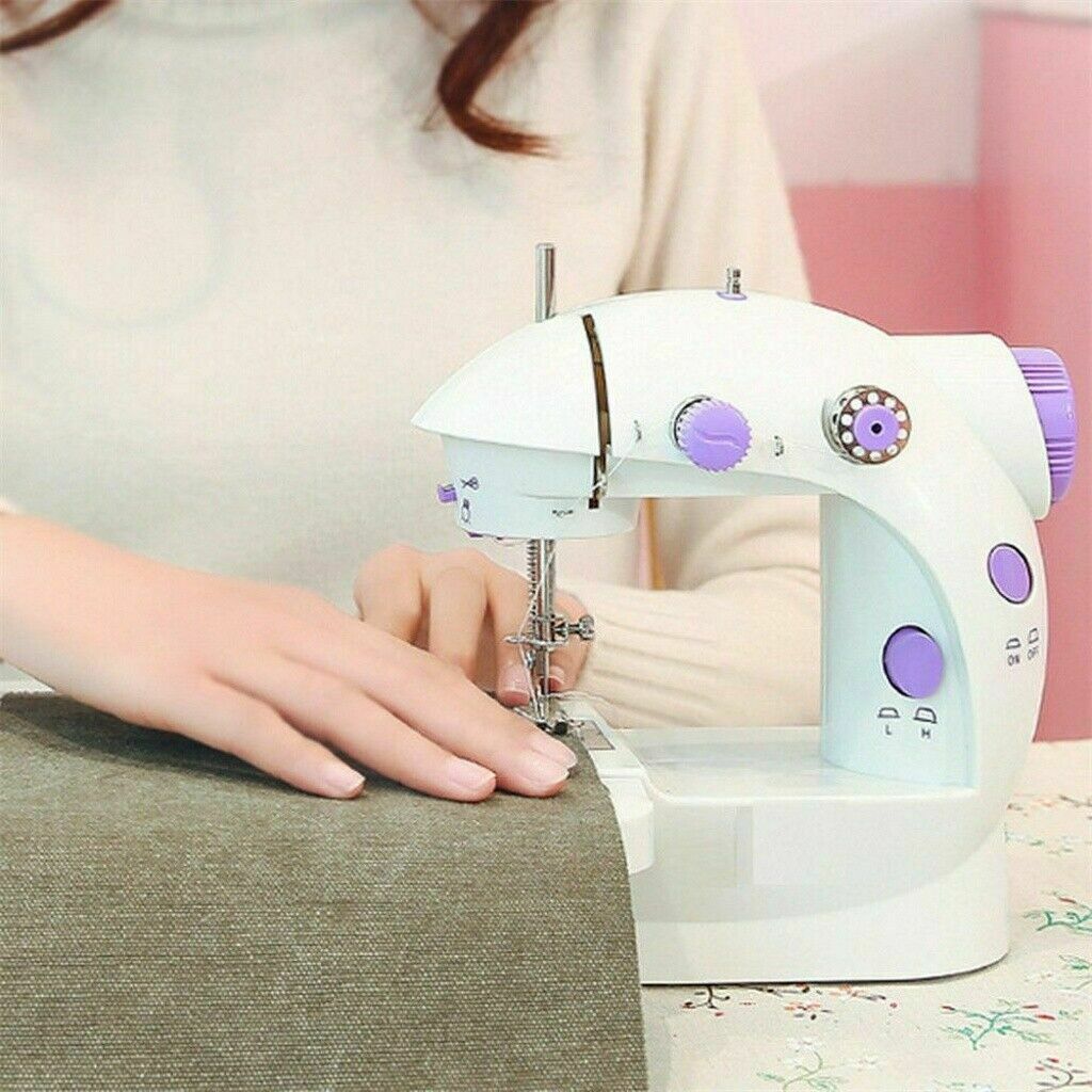 2020 Desktop Sewing Machine Mini Electric Portable Hand Held Double Speed