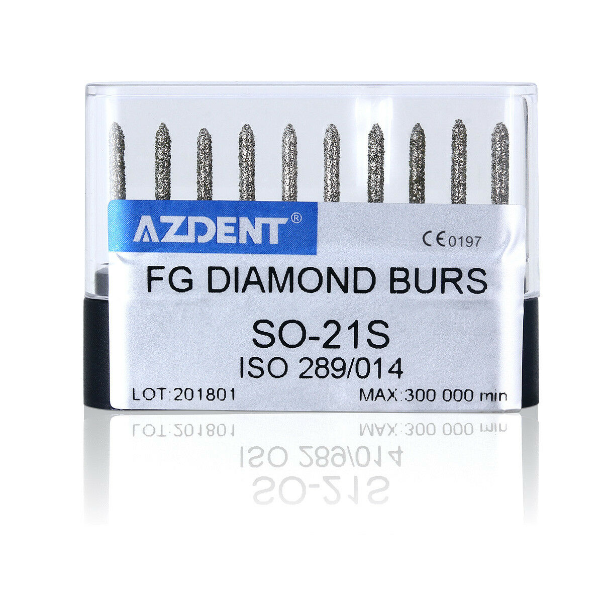 20 Packs Dental Diamond FG Burs SO-21S Super Coarse For High Speed Handpiece AZ