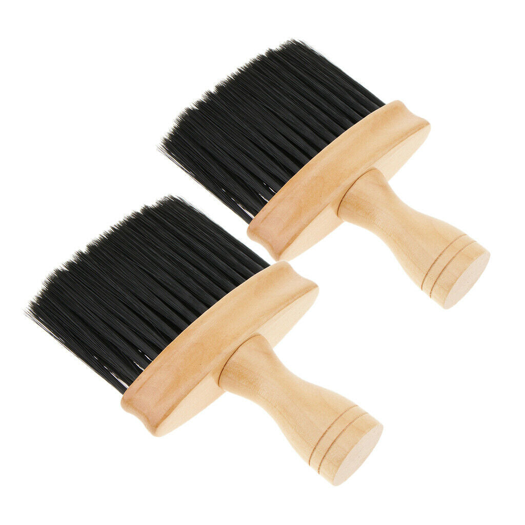 2x Dense Neck Duster Brush Face Neck Broken Hair Remover Cleaning Brush