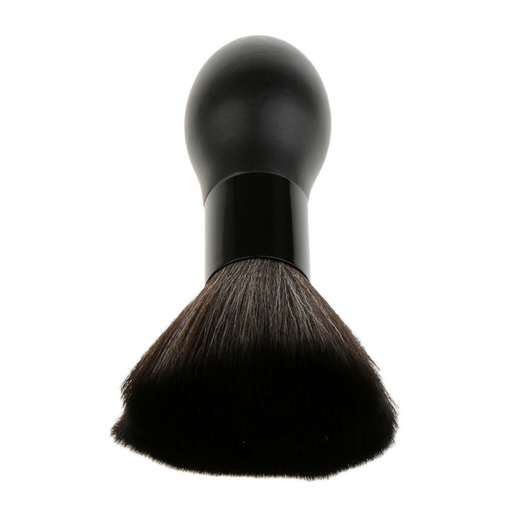 Soft Fiber Hair Removal Shaving Brush Blush Loose Powder Makeup Brush Black