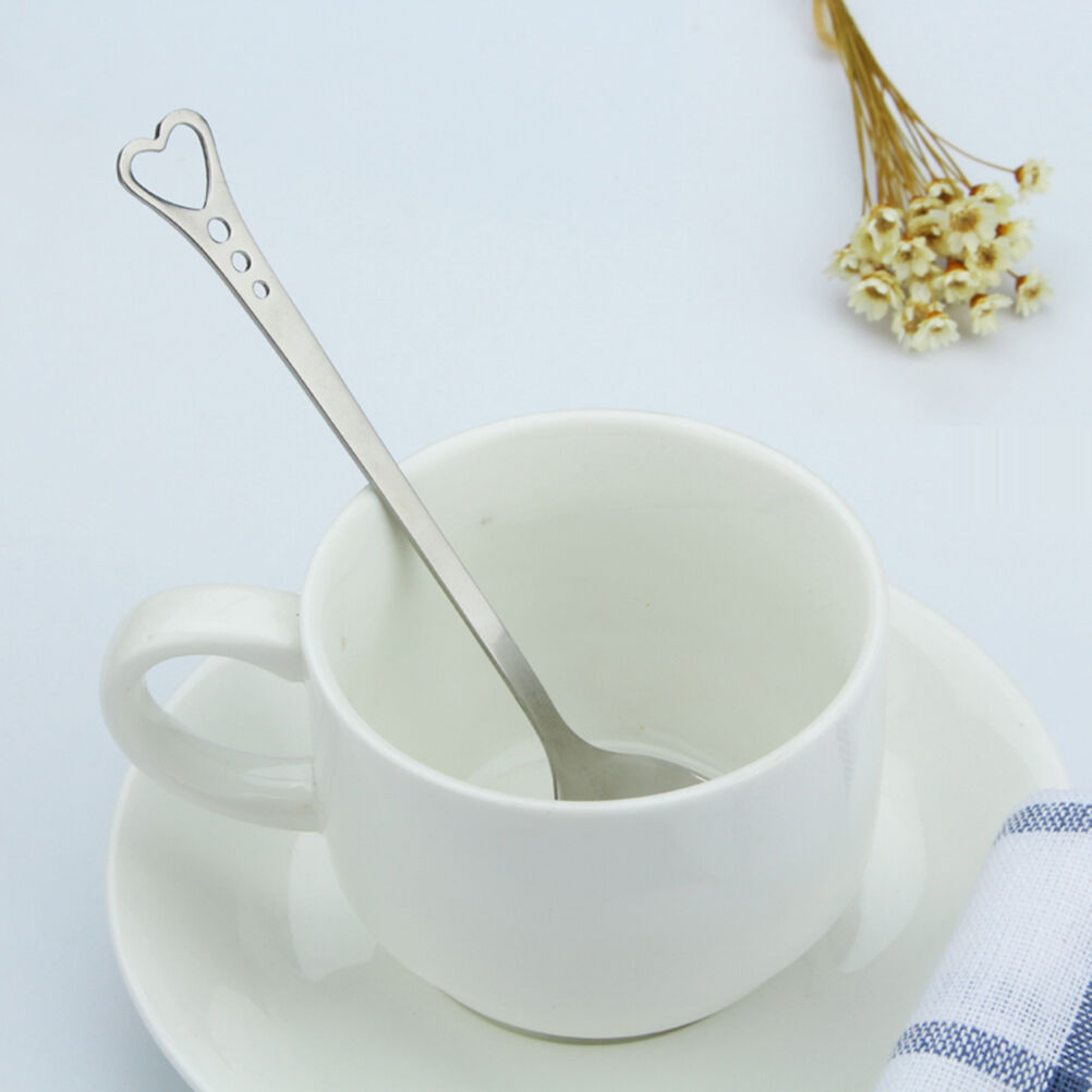 Heart Shaped Dessert Spoon Tea Coffee Spoon Mixer Flatware Kitchen Accesso.l8