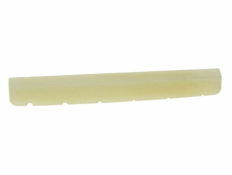 43mm Unbleached Pure Bone Nut Guitar Slotted Bone Nut fits Strat Tele 43x3.5mm