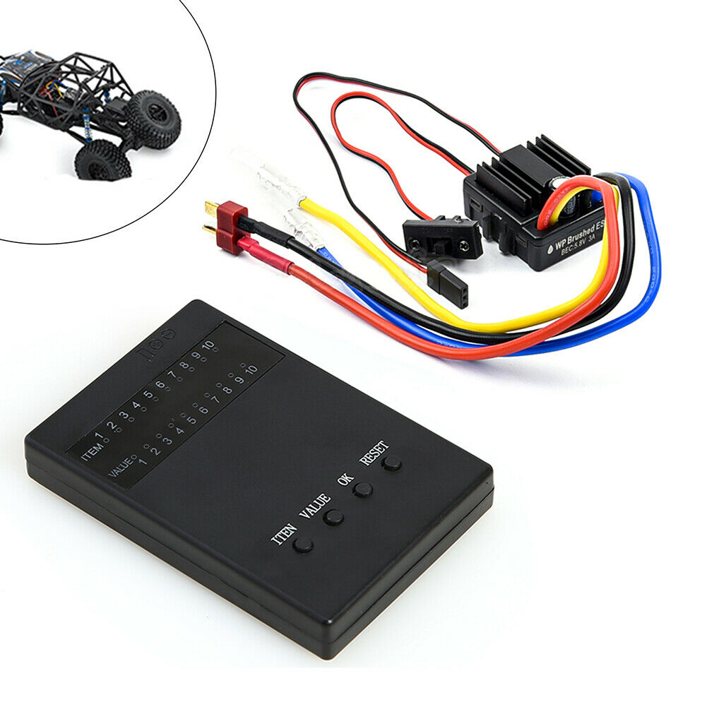 Brushed 80A ESC + Program Card For  1:10 1/8   WP Crawler