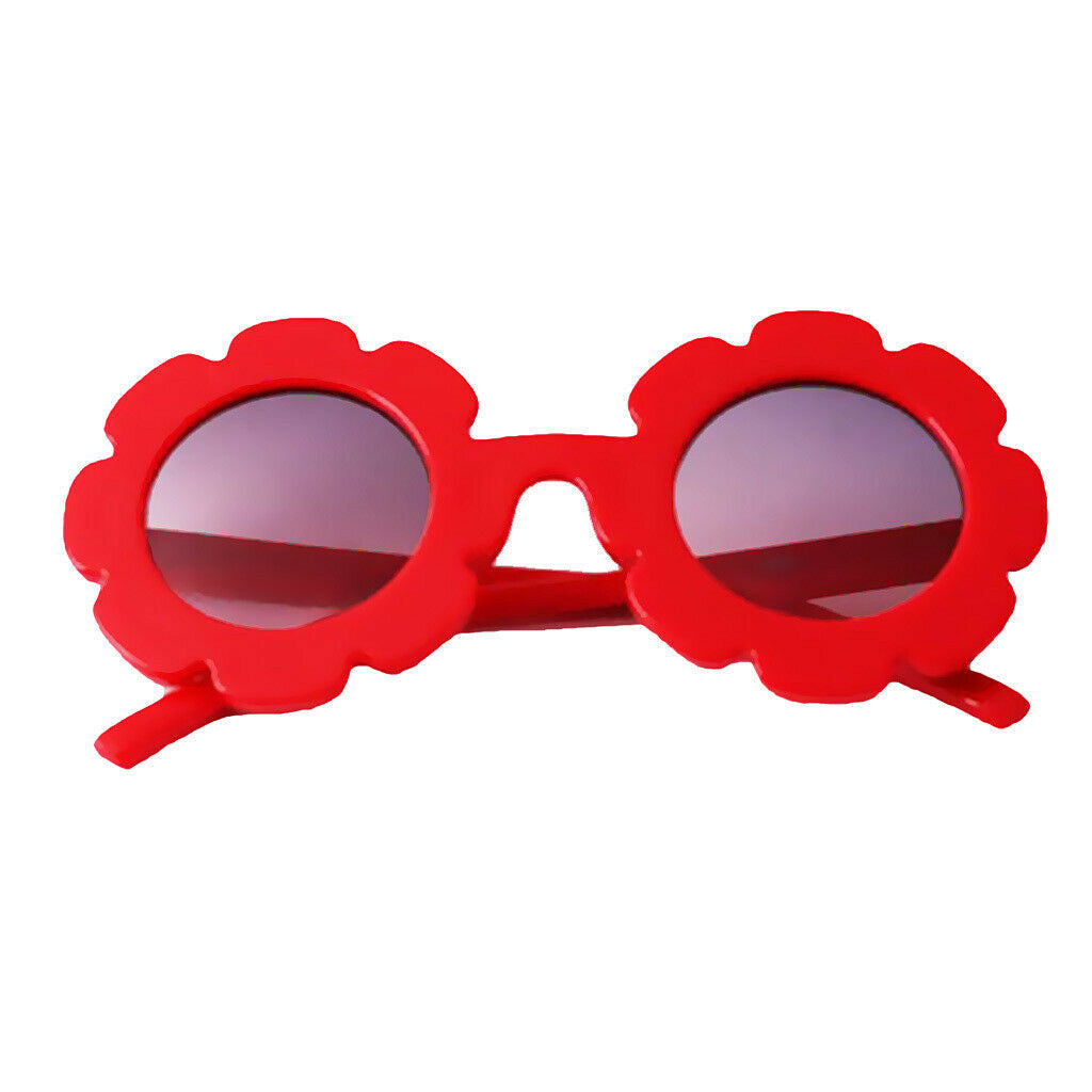 2pcs Lovely Toddler Baby Sunglasses UV400 Protection Red + Pink