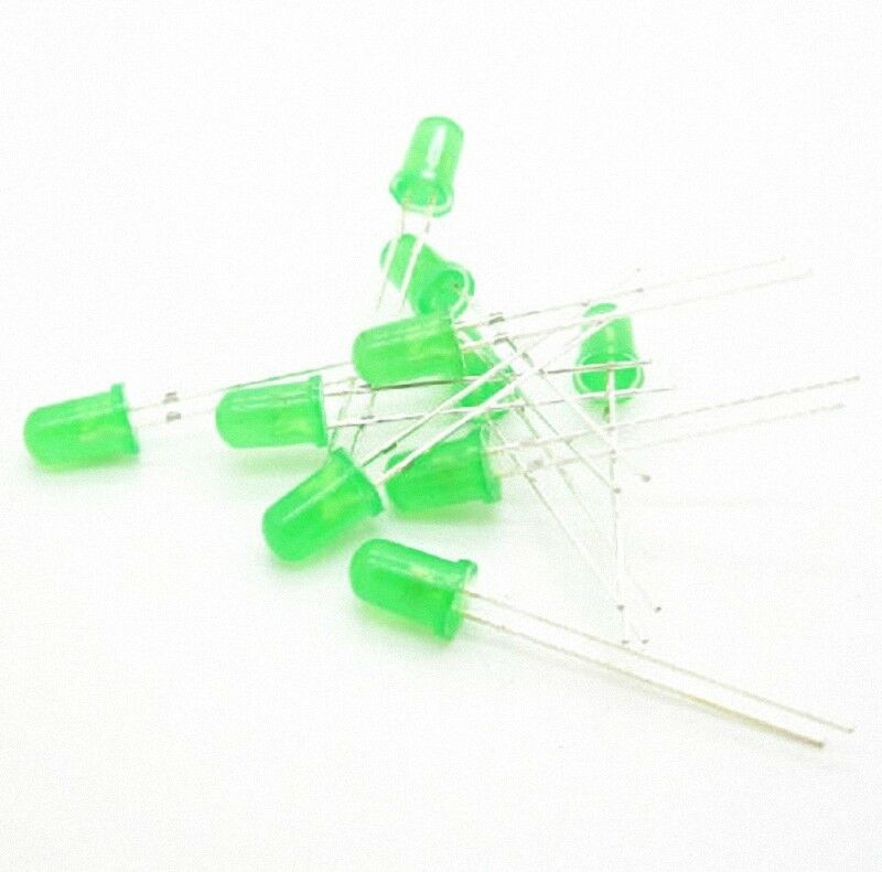 96Pcs 500pcs 5mm (R Y G B W) Round LEDs LED with 150pcs Resistor Assortment Kit