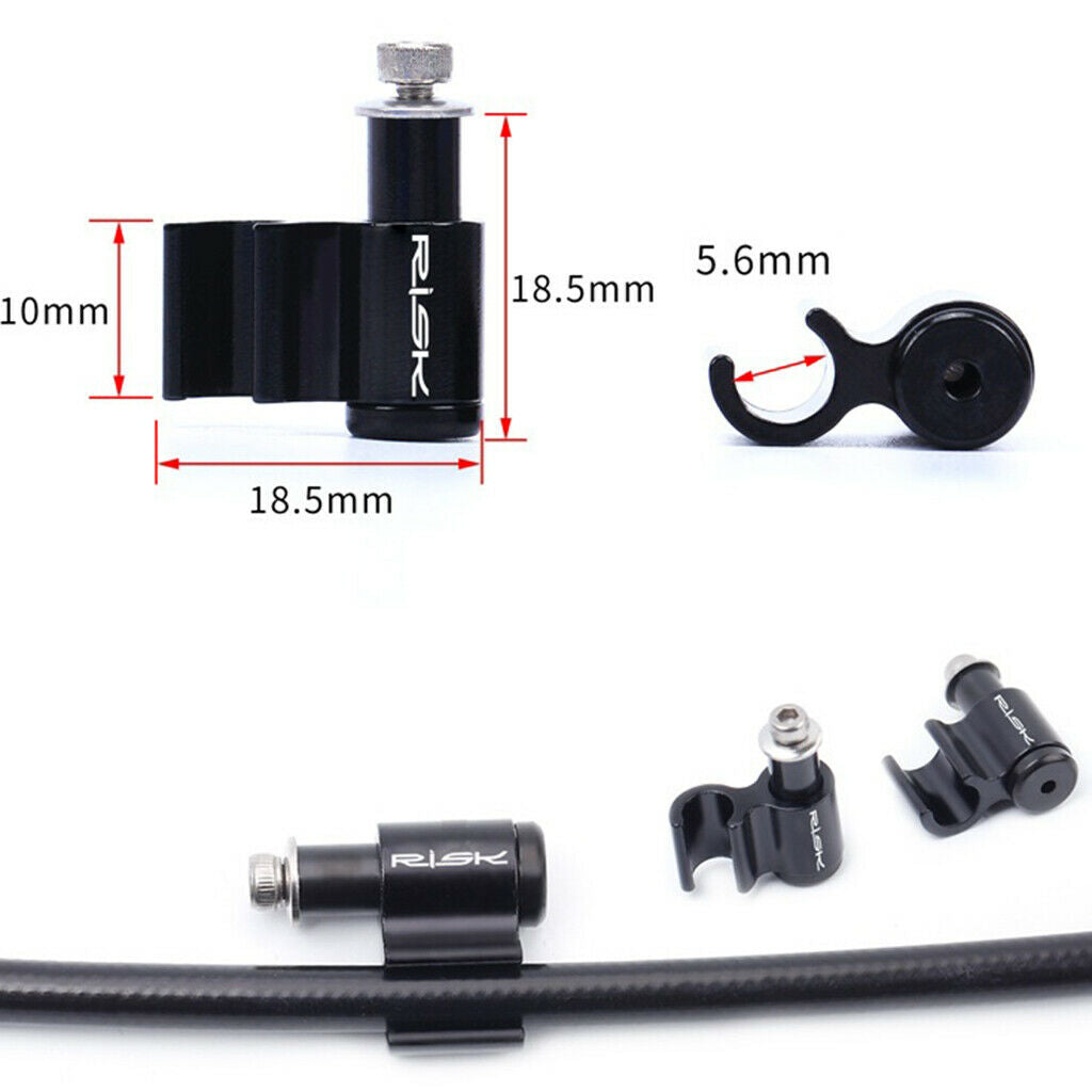 2pcs 2count Alloy Bike Brake Oil Line Holder Frame Conversion Retainer