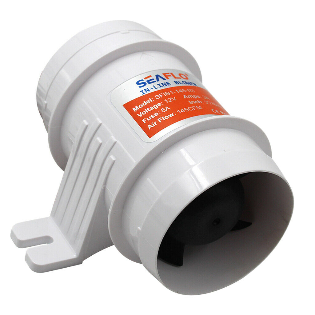 3'' Boat In Line Bilge Blower Fan 24V Marine Cabin Engine Ventilation