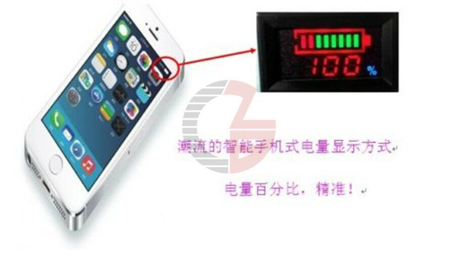 6V-12V Digital LED Lead Batteries Indicator Battery Capacity Tester Voltmeter