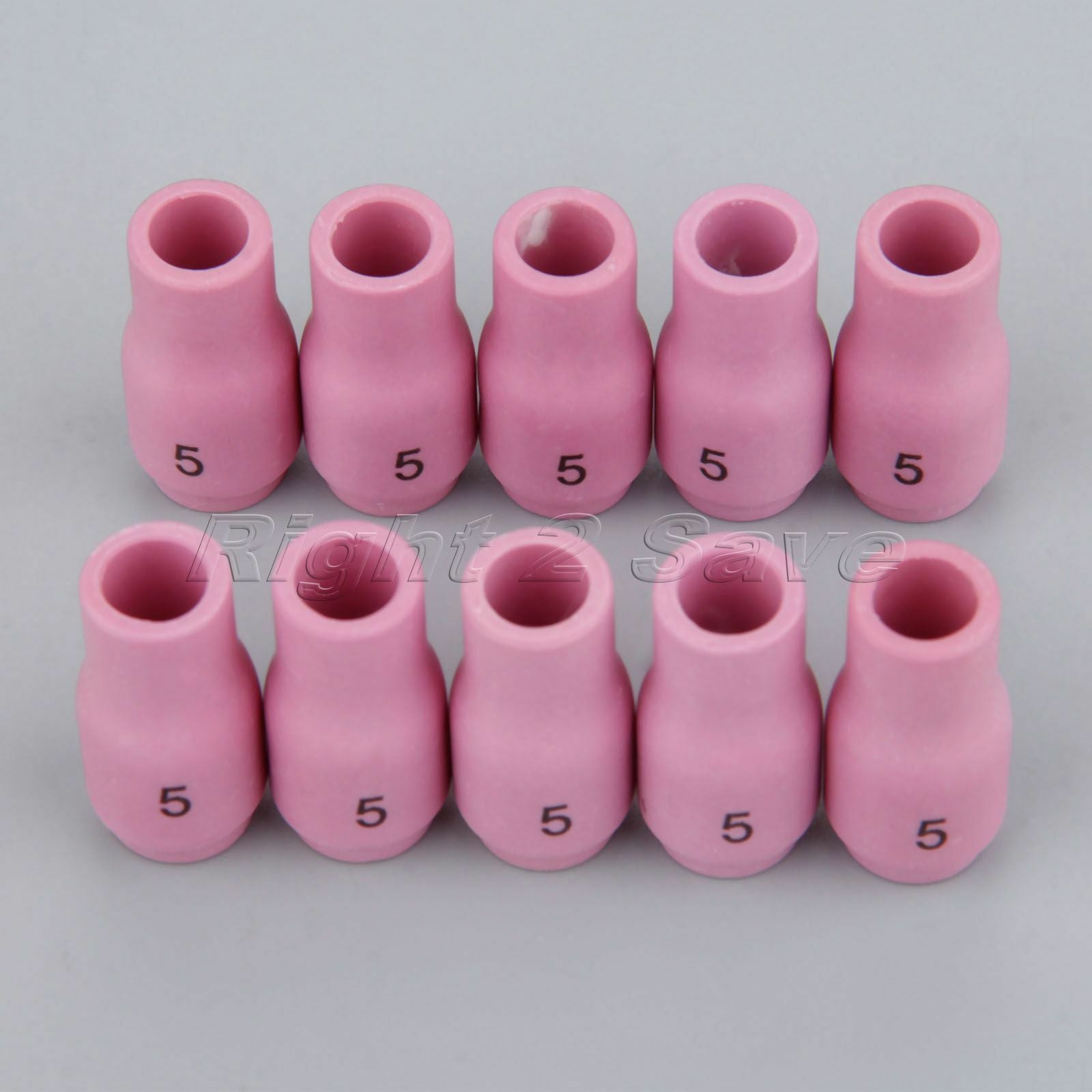 New 10pcs 13N09 #5 TIG Alumina Ceramic Cup For Use With 9 20 And 25 Torches