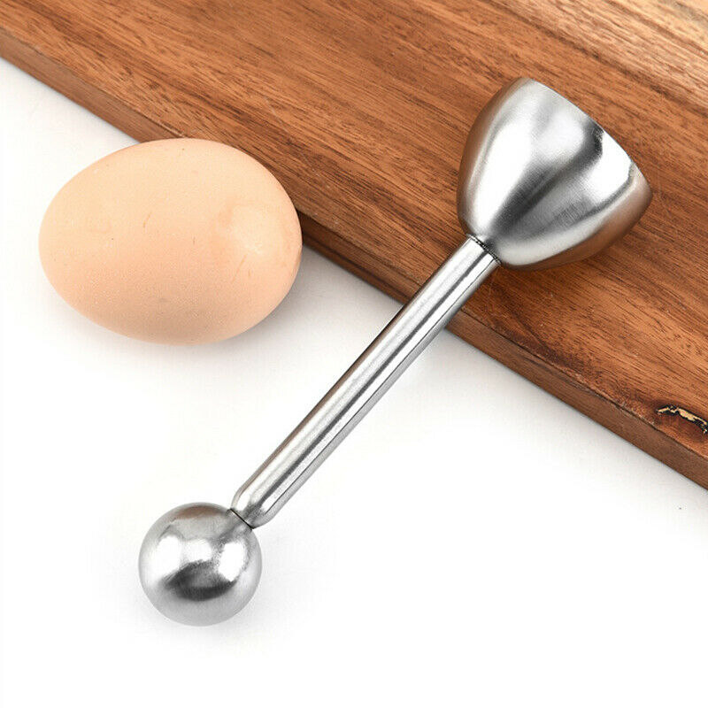 Stainless Steel Egg Topper Eggshell Cutter Egg Cracker For Soft Boiled Egg HN US