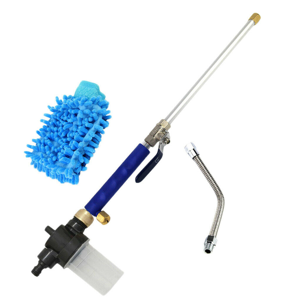 High Pressure Power Car Washer Spray Nozzle Water Gun w/ Corrugated pipe
