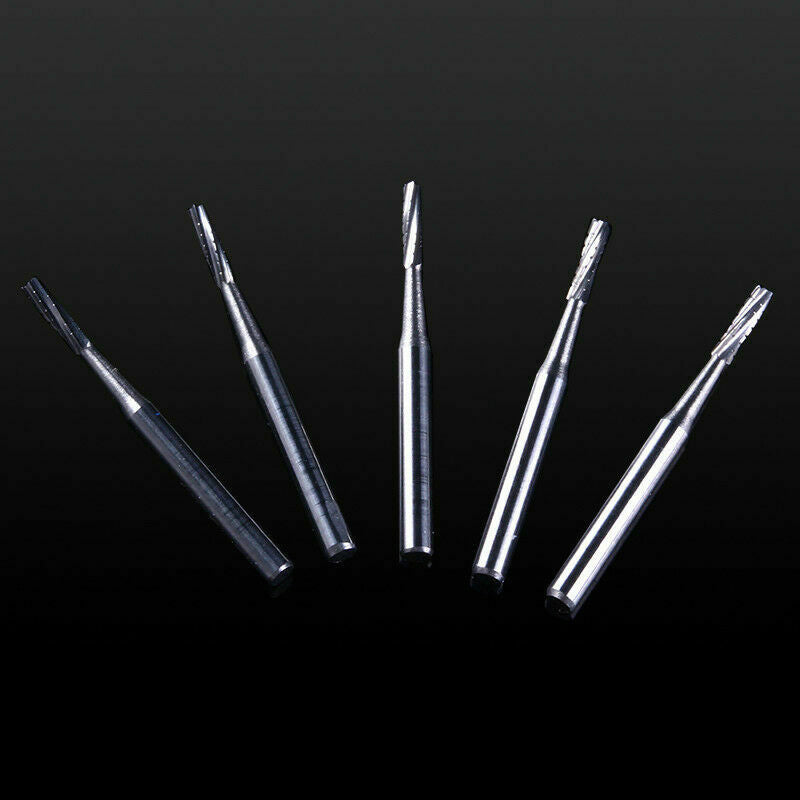5 boxes Dental High Handpiece Burs FG557 Fissure Cylinderical Tungsten steel New