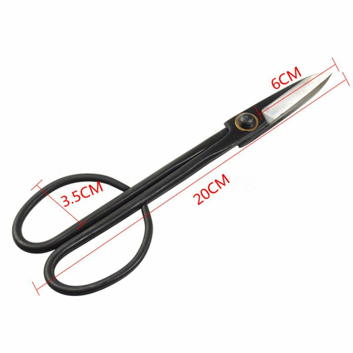 Beginner Bonsai Shear Tools Master Long Handle Scissors 200mm 8'' Steel Black