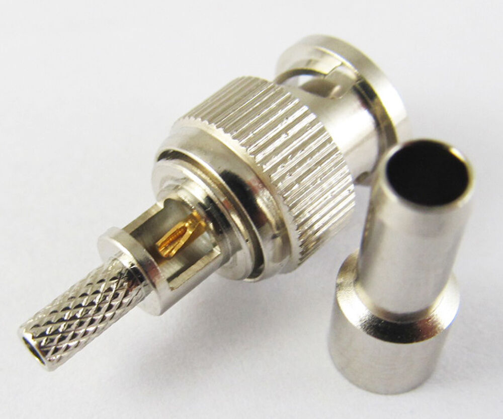 1pc Mini BNC Male plug straight crimp RG174 RG188 RG316 Cable RF connector new