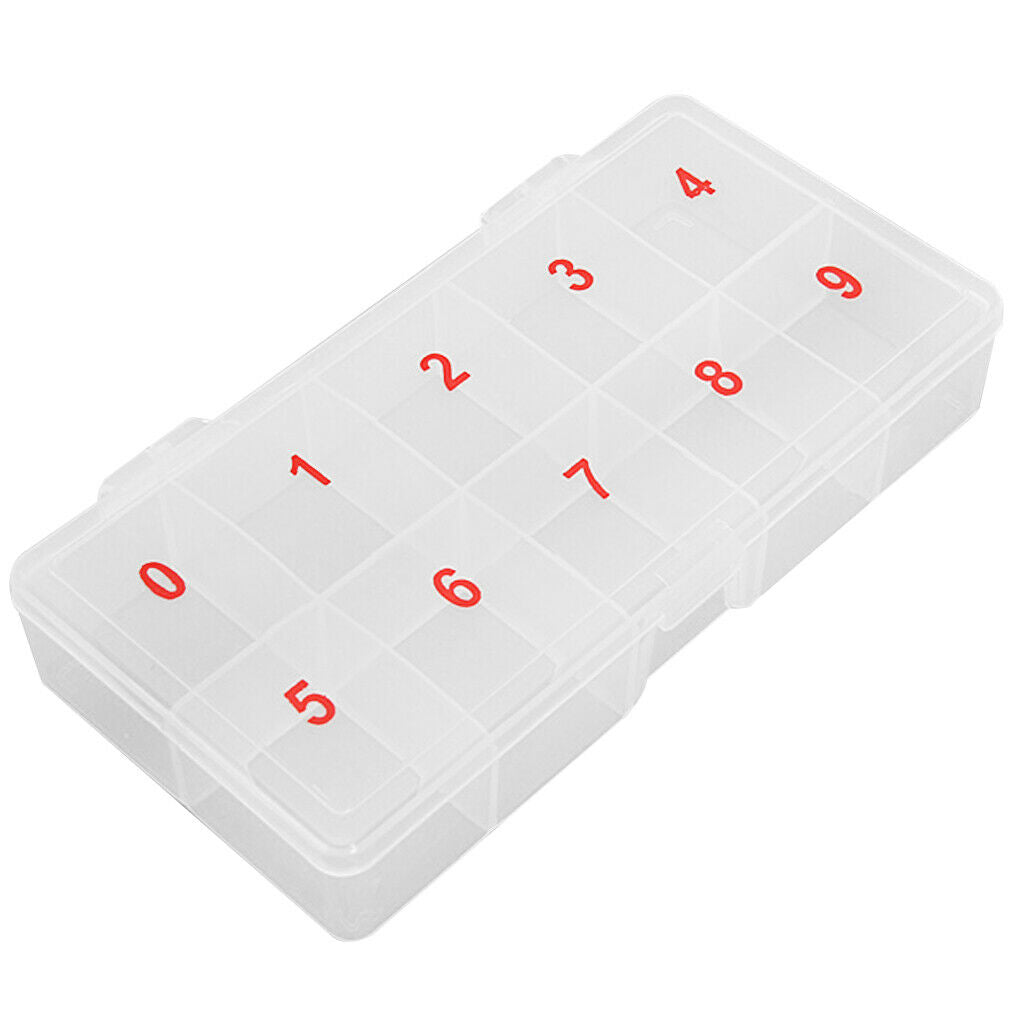 Tip Art Blank Transparent False Nails Cases Case 10 Case