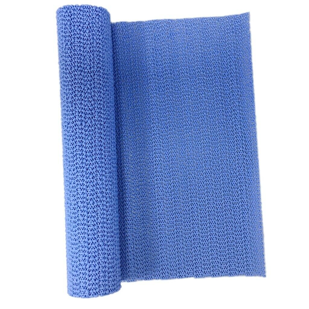 2pc Anti  Grip Pad Cupboard Cabinet Drawer Liner Mat Placemat Black Blue