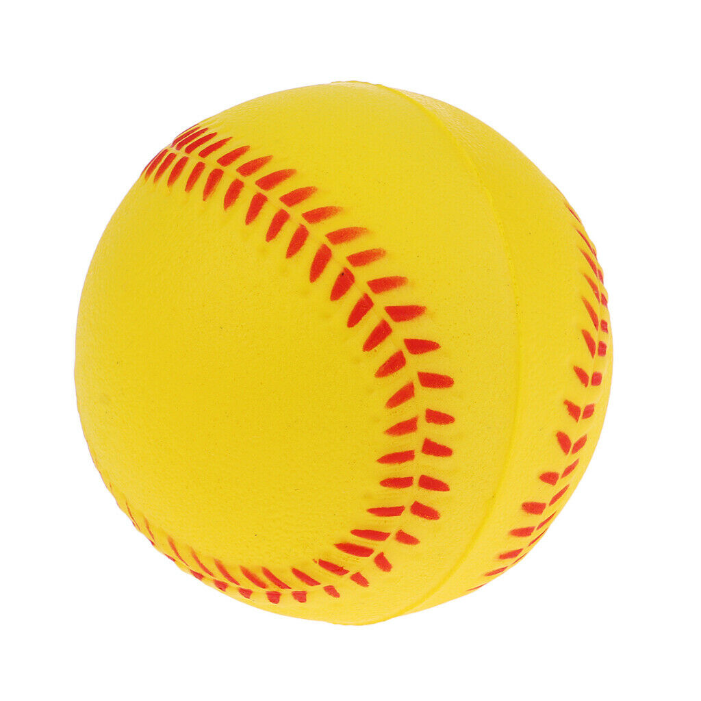 3x 9inch Exercise Batting Training Baseball Softball Bouncy Ball Yellow