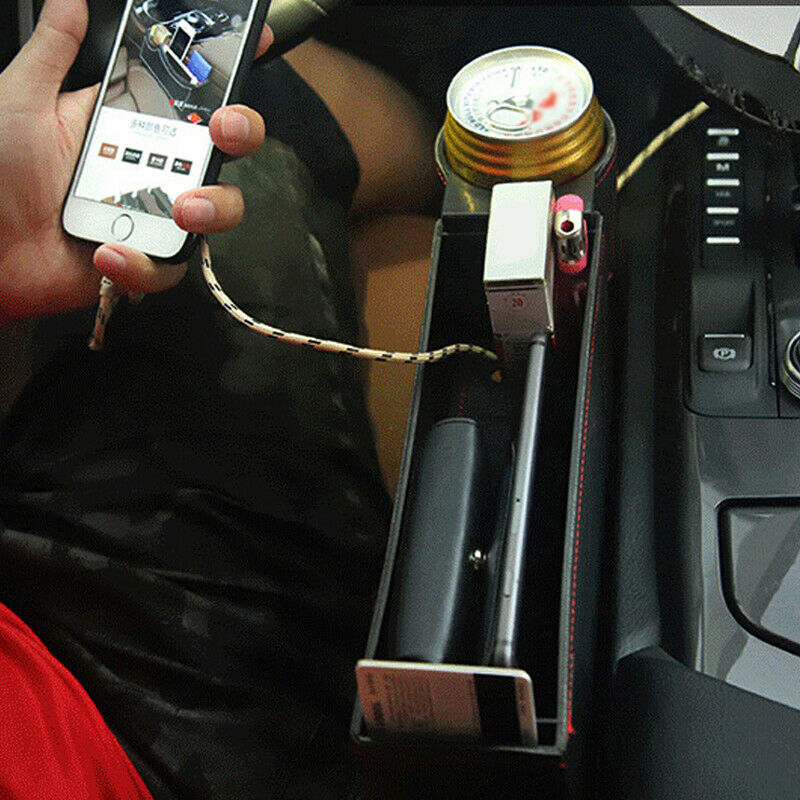 Universal Car Dual Cup Holder Storage Seat Side Water Bottle Drink Interior Box