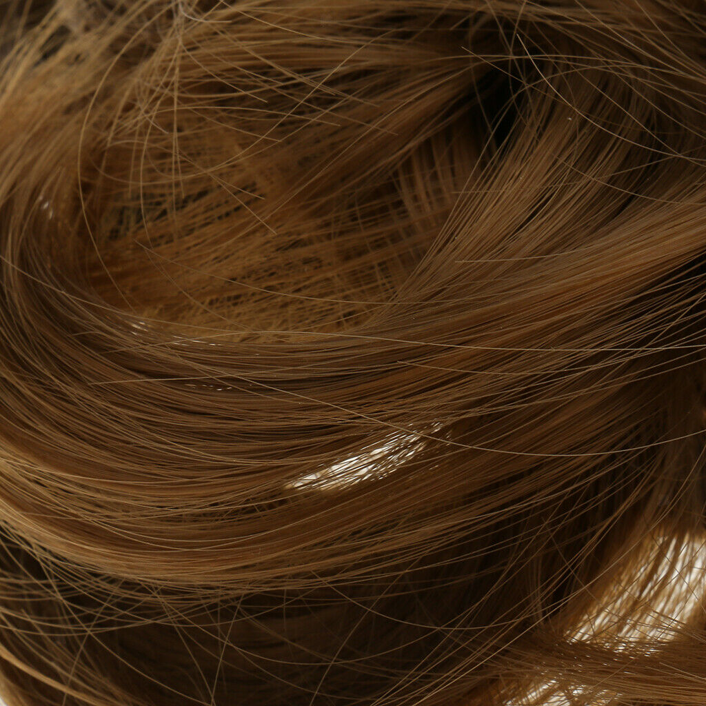 Wavy Curly Drawstring Synthetic Hair Bun Updo Cover Chignon Hair Extension 6
