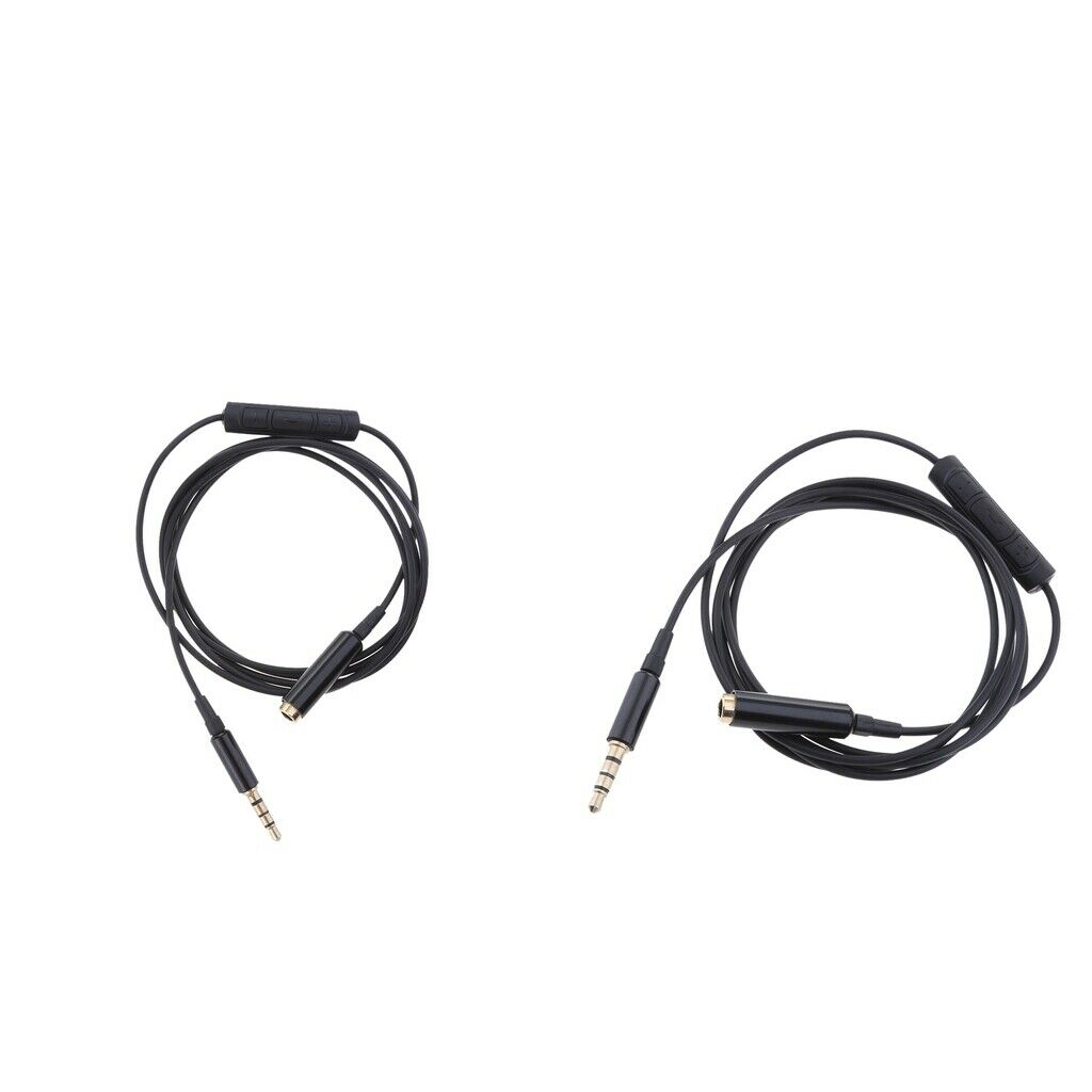 2x Audio Auxiliary Stereo Extension Audio Cable ,3.5mm Stereo Jack Male to