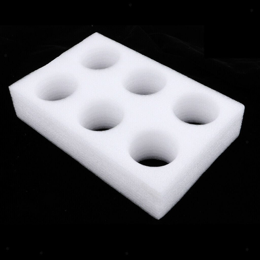 2X Water Cup Holder Tray for Coffee Cup Tea Mug Beer Can Support 7cm 6 Holes