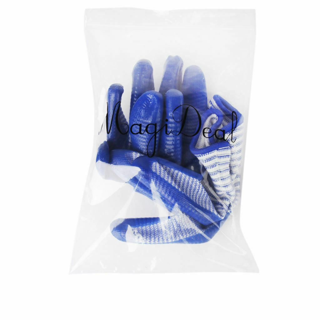 Bite-proof Protective Gloves for Hamsters Work Blue Zebra Crossing