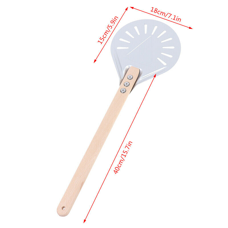 Perforated Pizza Peel 7" Pizza Turning Peel for Homemade Pizza bread BakersBDAU