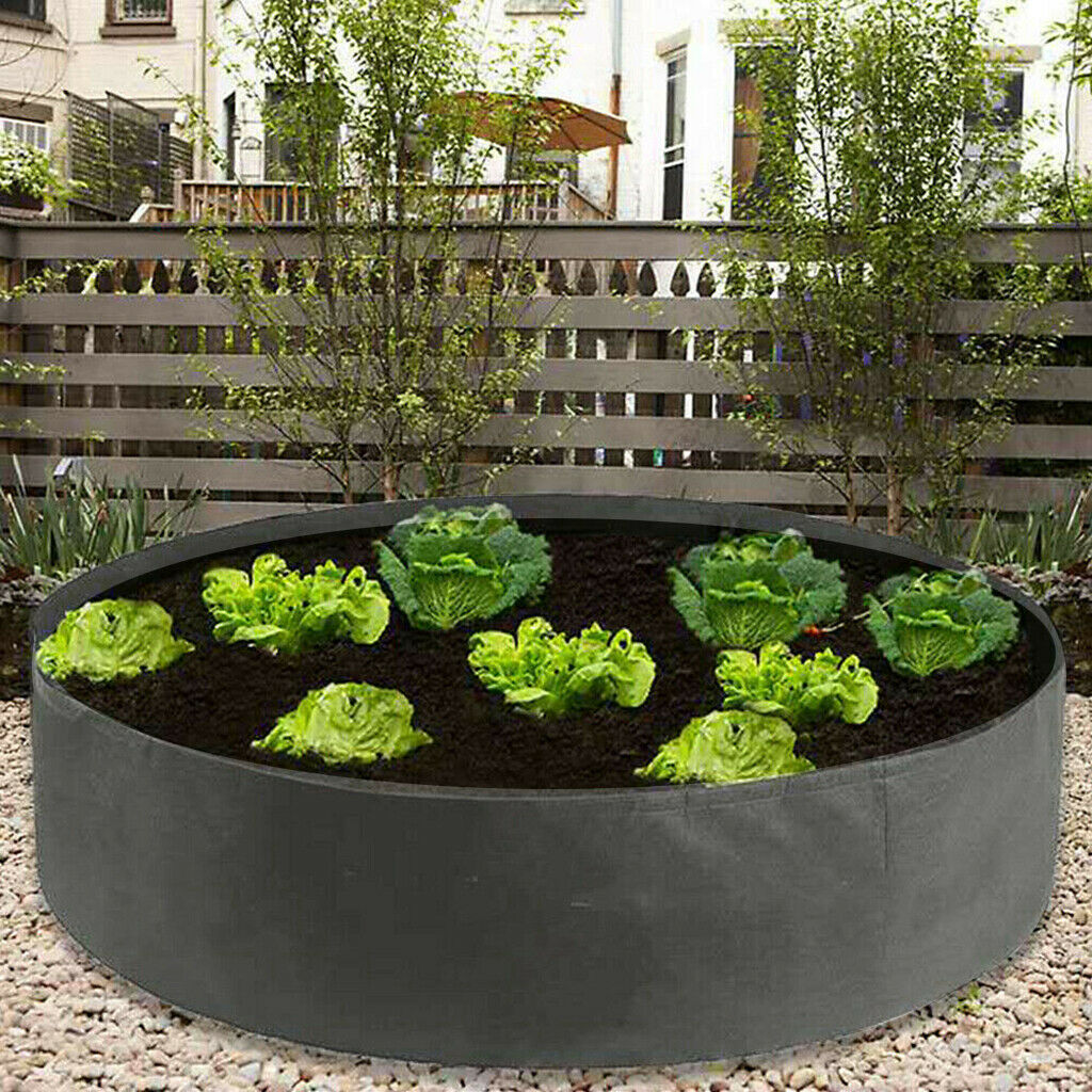 2X Garden Planting Flower Grow Bag Raised Bed Fruit Box Container New 127x30cm