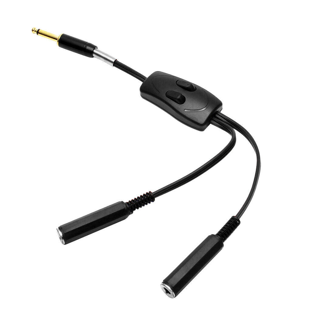 Dual Connection Clip Cord Tattoo Foot Switch Power Controller Hook Lines Black
