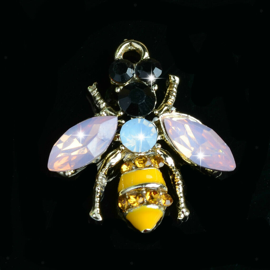 Pretty 5x Craft Supplies Bees Charm Pendant for Crafting, Jewelry Making